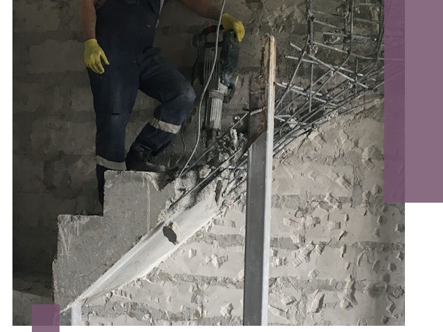 Демонтаж металлических и бетонных лестниц в Каменске-Уральском