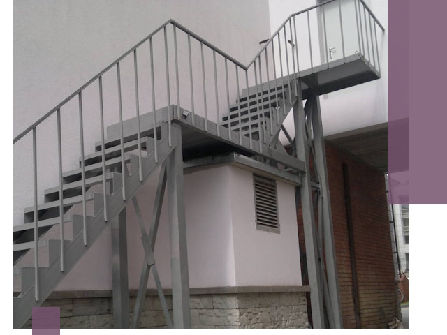 Монтаж пожарных лестниц под ключ в Каменске-Уральском с гарантией качества