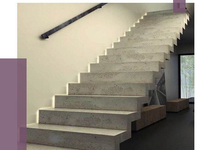 Облицовка бетонных лестниц в Каменске-Уральском от 4787 руб/м2 