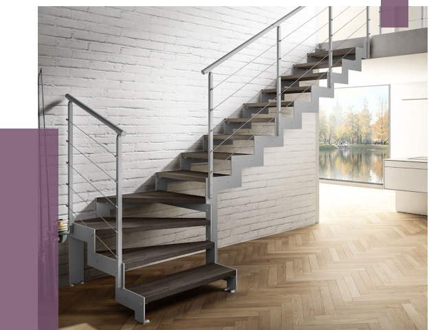 Г-образные лестницы под ключ в Каменске-Уральском от 38563 руб. | ПРОЛЁТ-Кмн