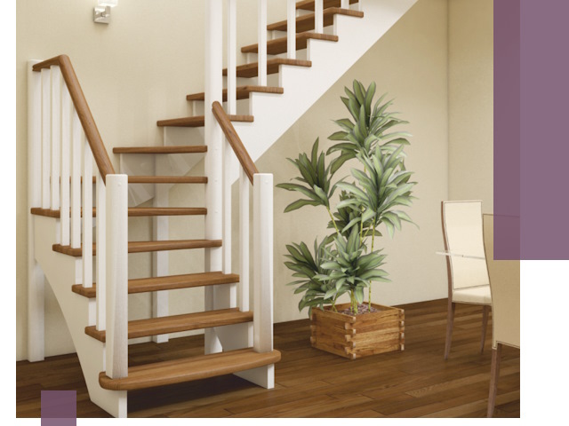 Г-образные лестницы под ключ в Каменске-Уральском — изготовление и монтаж