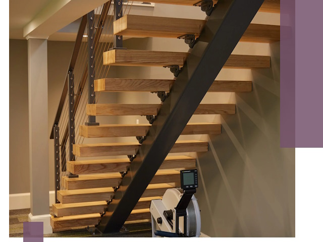 Лестницы на монокосоурах под ключ в Каменске-Уральском - изготовление и монтаж