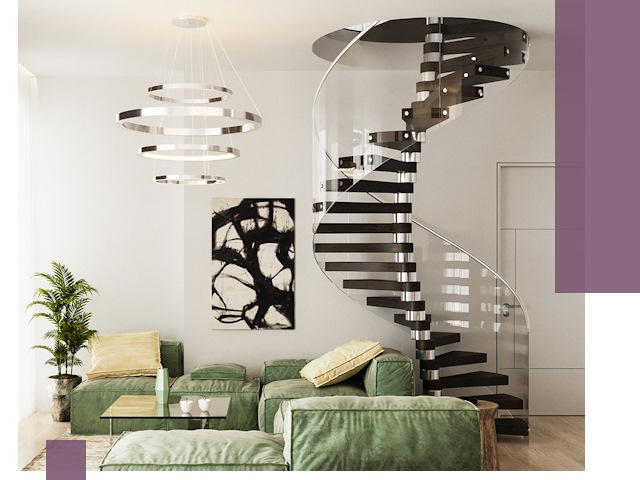 Лестницы для двухуровневой квартиры в Каменске-Уральском — изготовление и монтаж