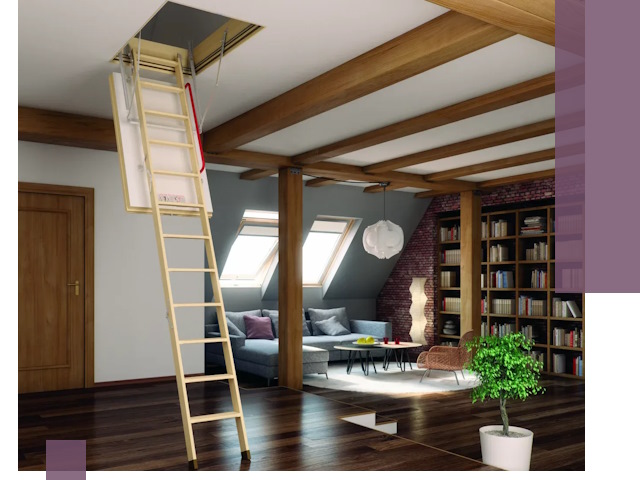 Чердачные лестницы под ключ в Каменске-Уральском: изготовление и монтаж