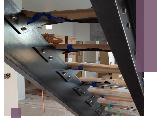 Усиление лестничных конструкций и усиление опор в Каменске-Уральском