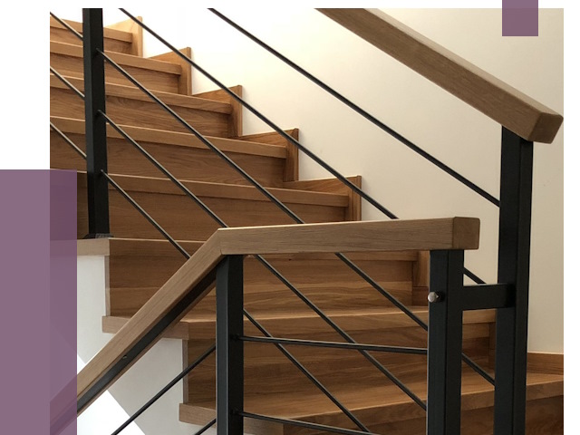 Обшивка металлической лестницы деревом в Каменске-Уральском от 4521 руб.