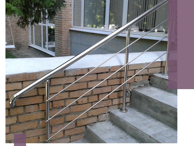 Перила из нержавеющей стали высокого качества в Каменске-Уральском