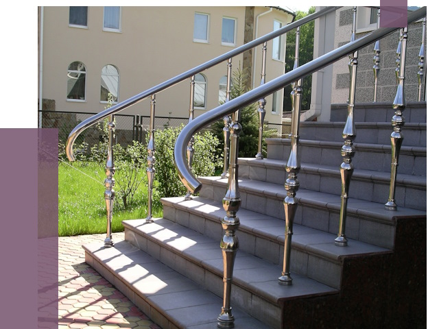 Перила для крыльца в Каменске-Уральском от 11170 руб. — монтаж ПРОЛЁТ-Кмн