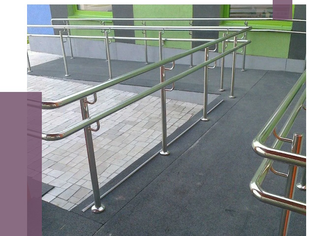 Ограждения пандусов в Каменске-Уральском от 4521 руб. монтаж | ПРОЛЁТ-Кмн