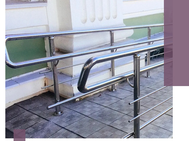 Ограждения пандусов из металла и нержавейки в Каменске-Уральском