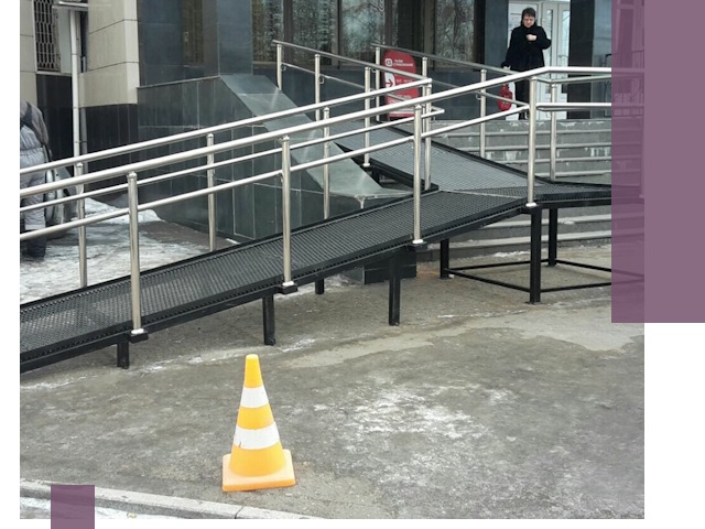 Стационарные пандусы под ключ в Каменске-Уральском — изготовление и монтаж