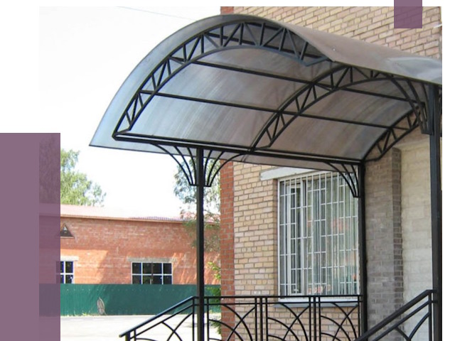 Металлические навесы и козырьки в Каменске-Уральском от 13298 руб.