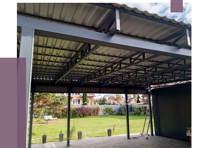 Монтаж навесов в Каменске-Уральском от 7659 руб. — установка навеса | ПРОЛЁТ-Кмн