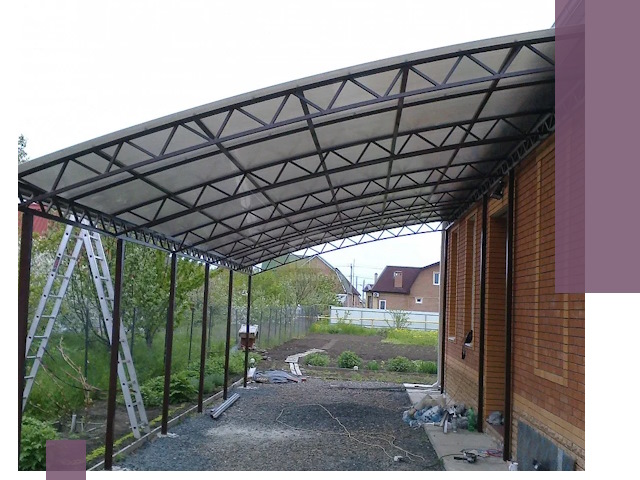 Профессиональный монтаж навесов под ключ в Каменске-Уральском