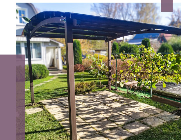 Навесы для дачи в Каменске-Уральском от 13244 руб. под ключ — ПРОЛЁТ-Кмн