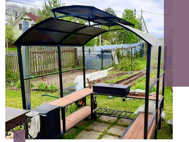 Навесы для барбекю в Каменске-Уральском: изготовление, монтаж и демонтаж