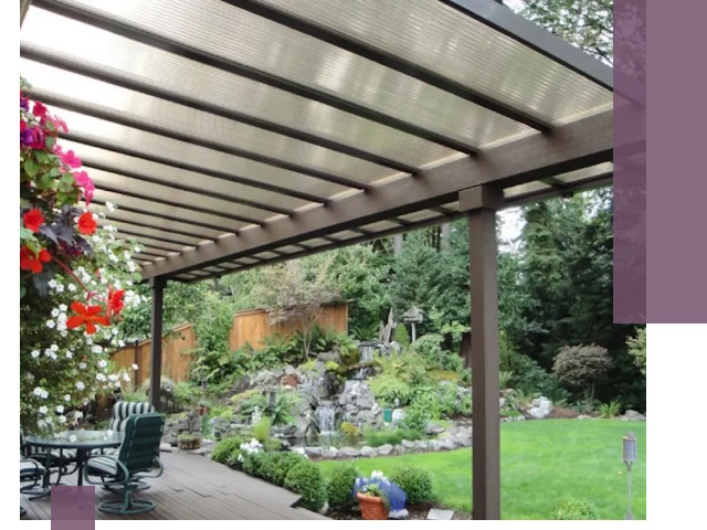 Навесы из поликарбоната под ключ в Каменске-Уральском быстро и надёжно