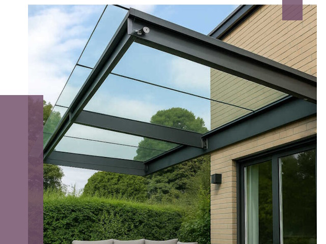 Стеклянные навесы и козырьки в Каменске-Уральском от 12766 руб.