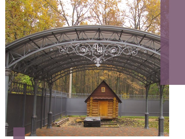 Кованые навесы премиум-класса под заказ в Каменске-Уральском