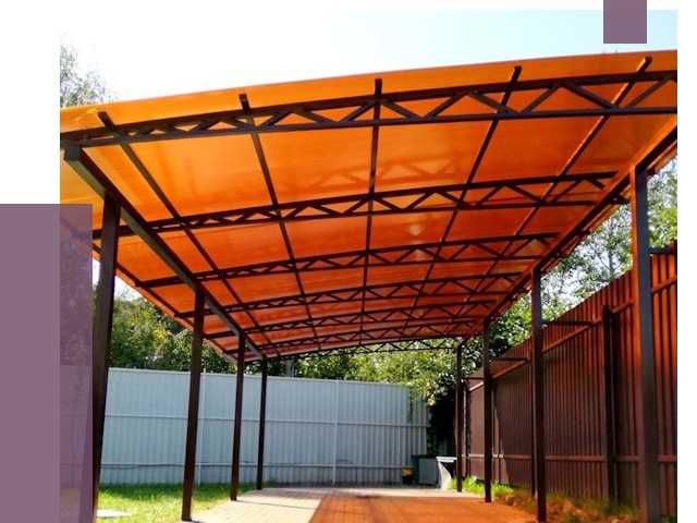 Односкатные навесы под ключ в Каменске-Уральском от 13670 руб. 