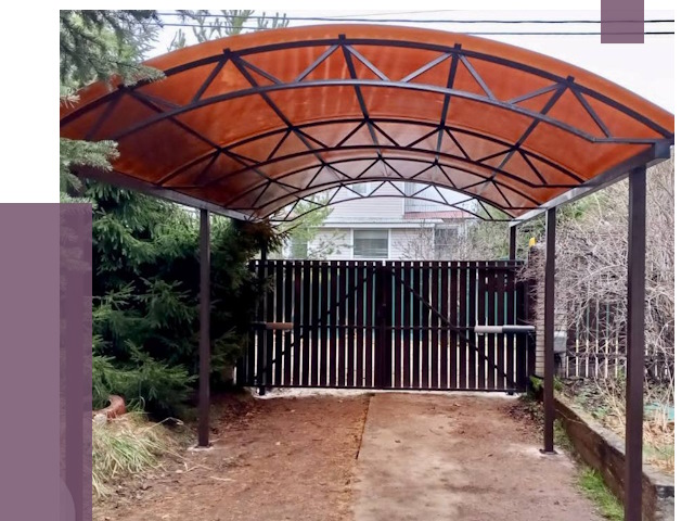 Арочные навесы в Каменске-Уральском от 13244 руб. — изготовление и монтаж | ПРОЛЁТ-Кмн