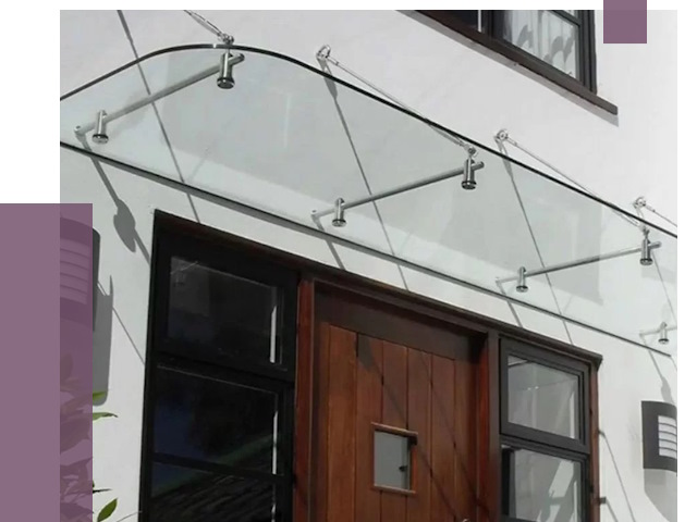 Стеклянные козырьки в Каменске-Уральском от 19680 руб. | ПРОЛЁТ-Кмн