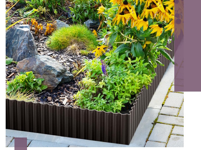 Металлические бордюры для клумб в Каменске-Уральском — производство и монтаж